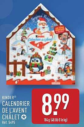 KINDER® CALENDRIER DE L'AVENT CHALET