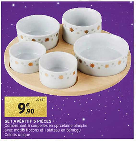 SET APÉRITIF 5 PIÈCES