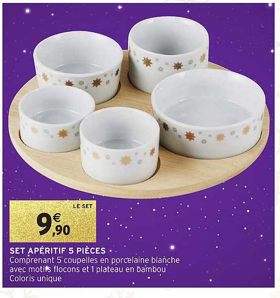 SET APÉRITIF 5 PIÈCES