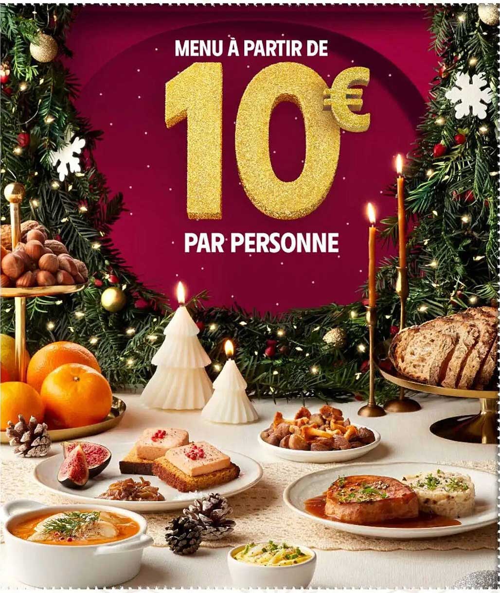 MENU À PARTIR DE 10€ PAR PERSONNE