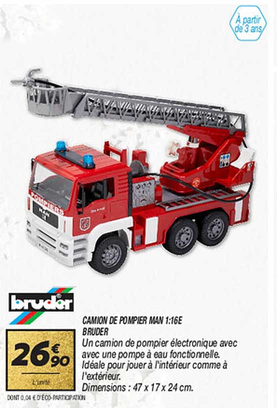 CAMION DE POMPIER MAN 1:16E