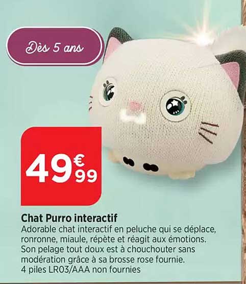 Chat Purro interactif