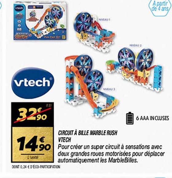 CIRCUIT À BILLE MARBLE RUSH VTECH