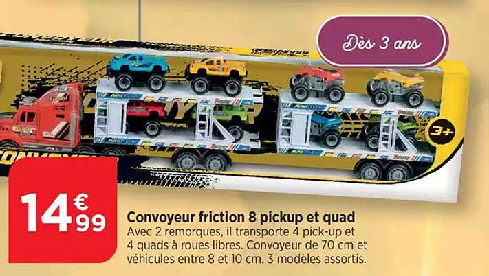 Convoi frictions 8 pickup et quad