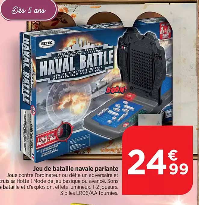 Jeu de bataille navale parlante