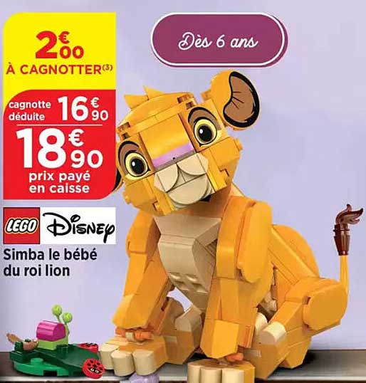 LEGO Disney Simba le bébé du roi lion