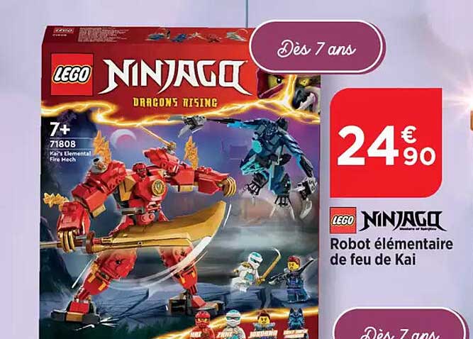 LEGO NINJAGO Robot élémentaire de feu de Kai