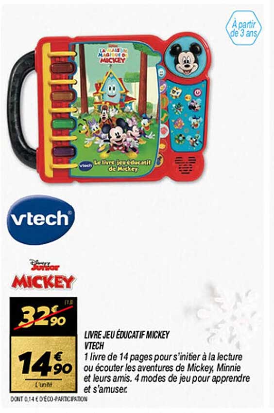 LIVRE JEU ÉDUCATIF MICKEY VTECH