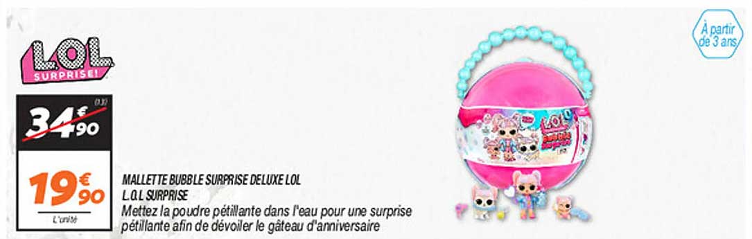 MALLETTE BUBBLE SURPRISE DELUXE LOL L.O.L SURPRISE