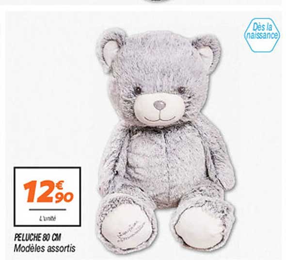 PELUCHE 80 CM Modèles assortis