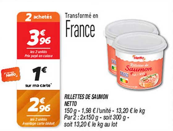 RILLETTES DE SAUMON NETTO