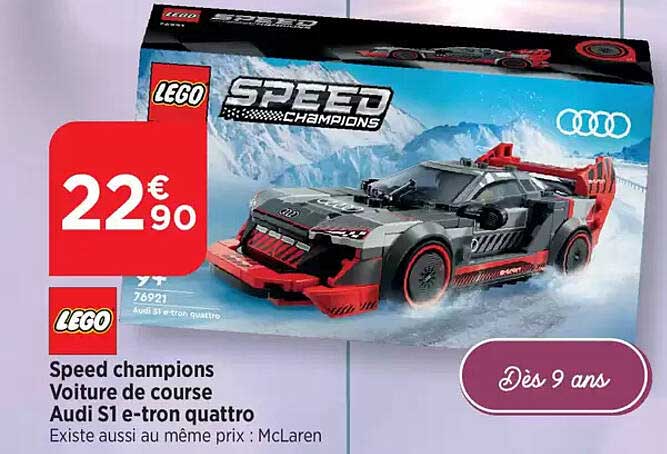 Speed champions Voiture de course Audi S1 e-tron quattro