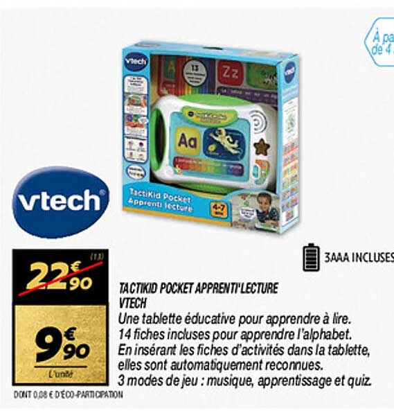 TACTIKID POCKET APPRENTI'LECTURE VTECH