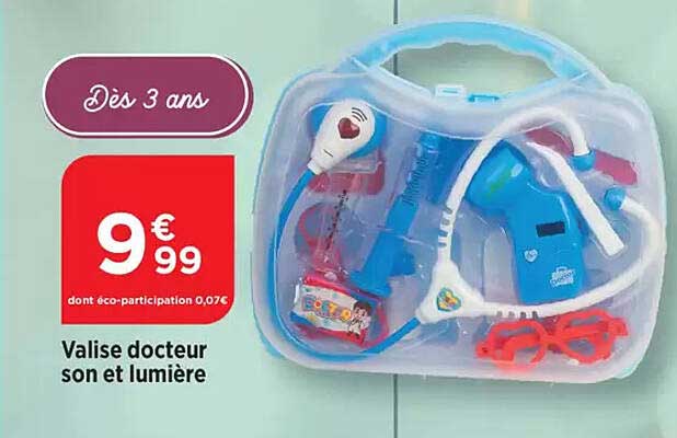 Valise docteur son et lumière