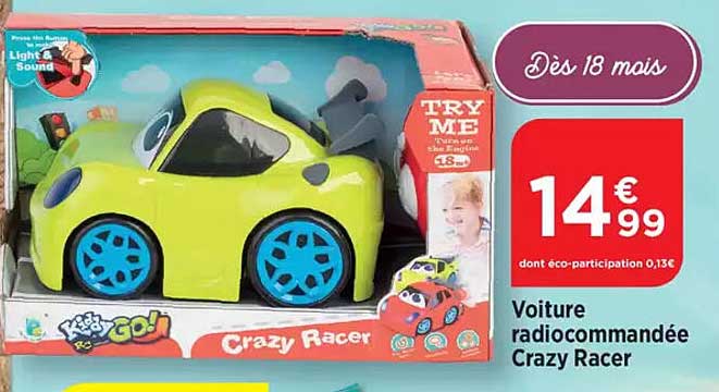 Voiture radiocommandée Crazy Racer