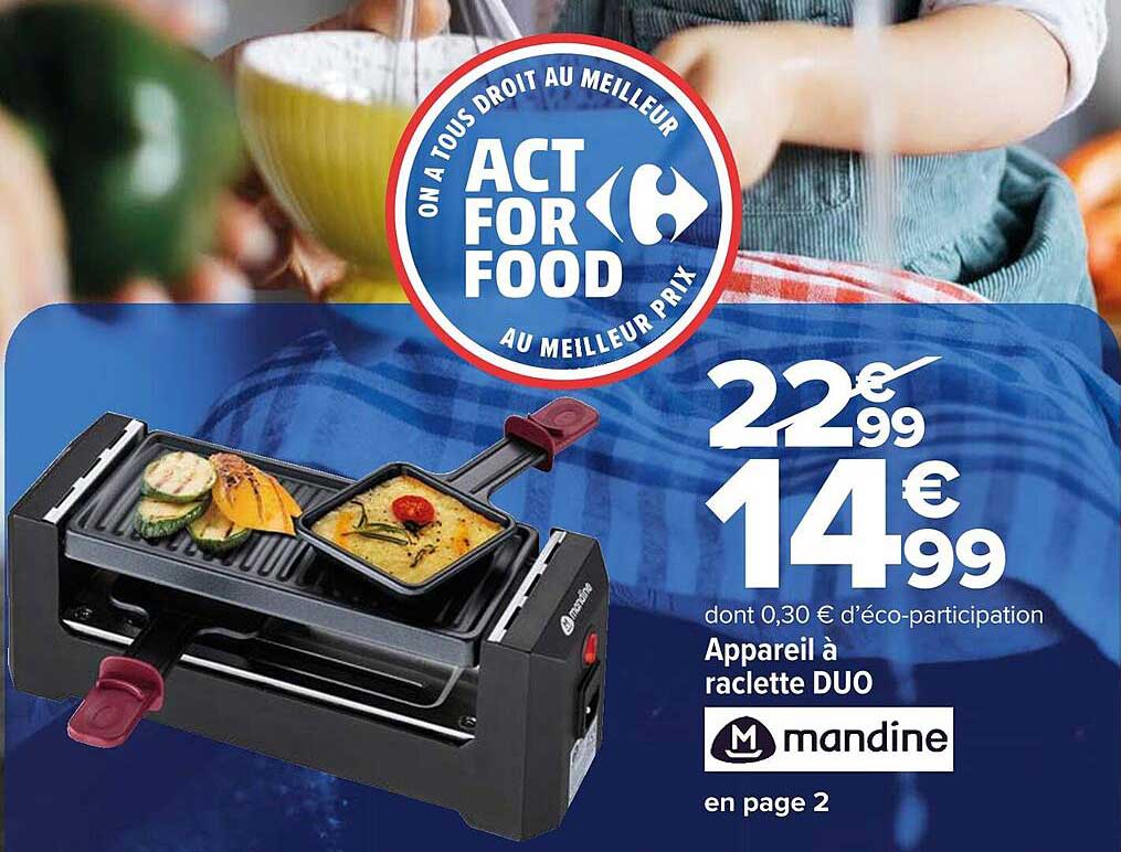 Appareil à raclette DUO