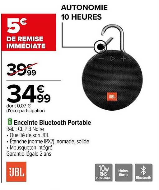 Enceinte Bluetooth Portable