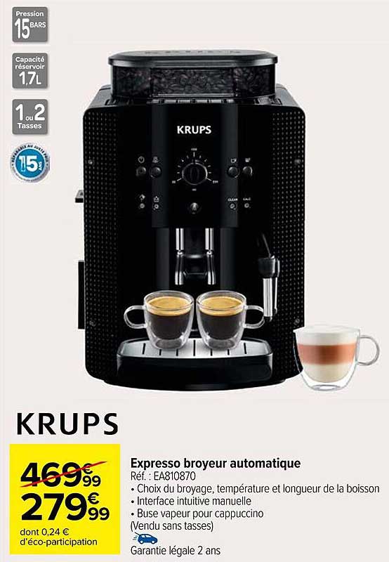 KRUPS Expresso broyeur automatique