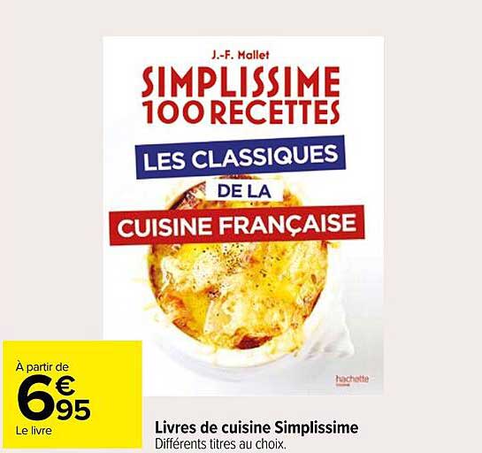 Livres de cuisine Simplissime