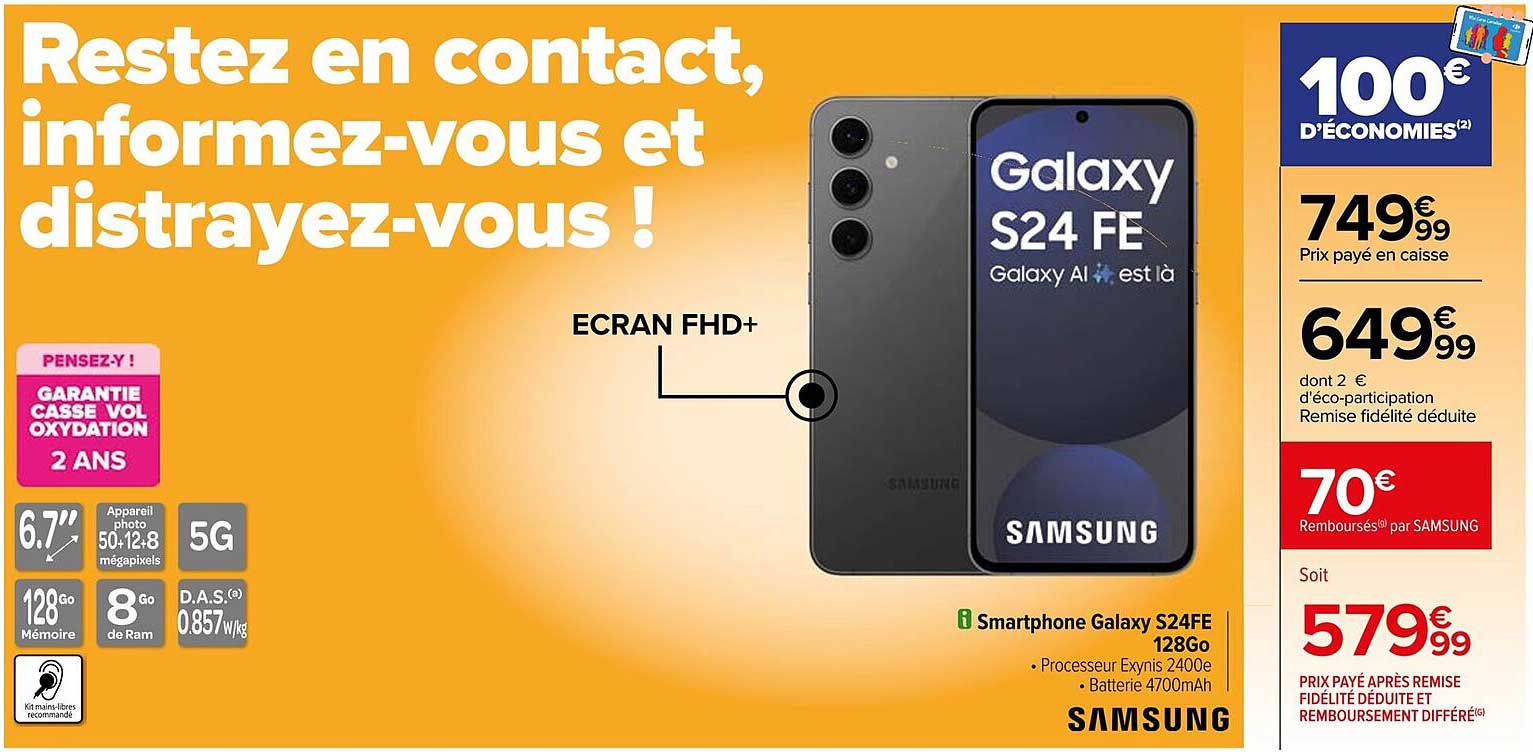 Smartphone Galaxy S24 FE 128Go