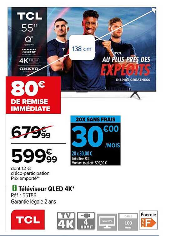 Téléviseur QLED 4K*