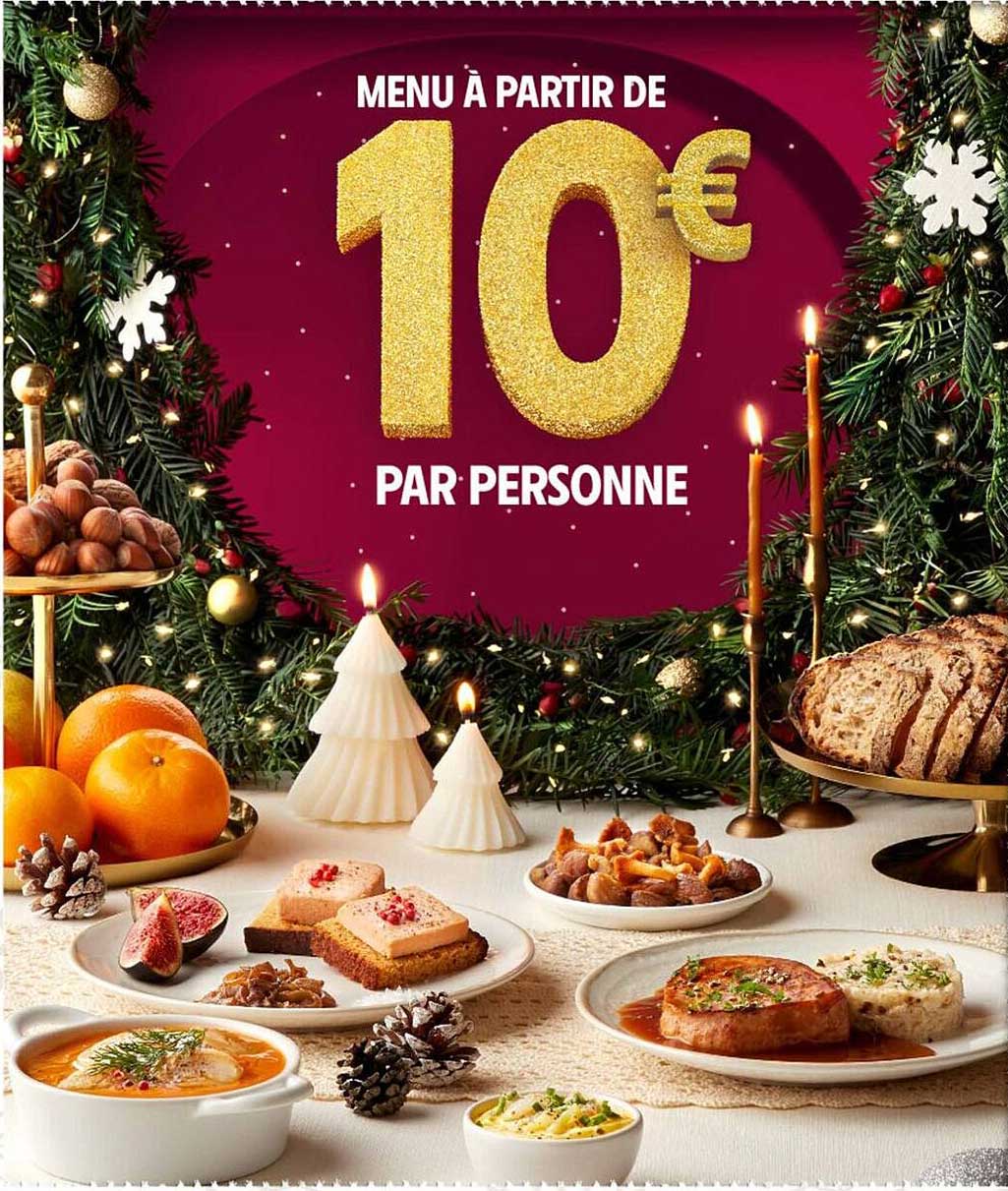 MENU À PARTIR DE 10 € PAR PERSONNE