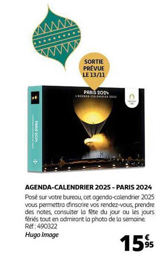 AGENDA-CALENDRIER 2025 - PARIS 2024