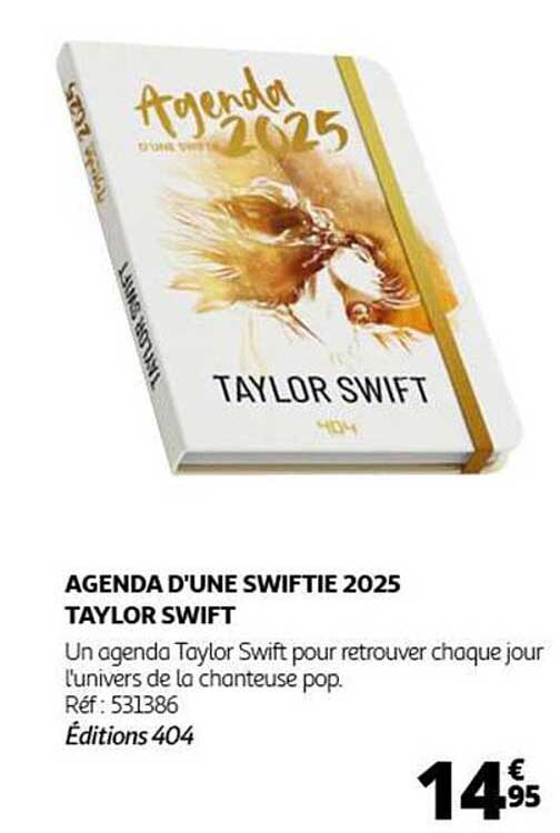 AGENDA D'UNE SWIFTIE 2025 TAYLOR SWIFT