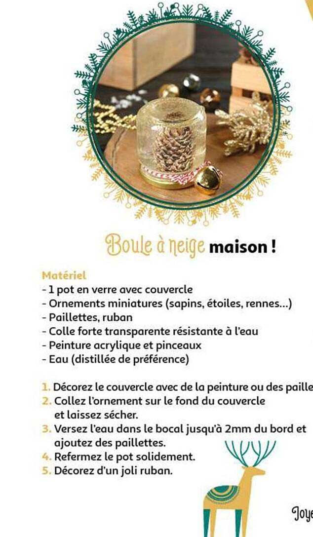 Boule à neige maison !