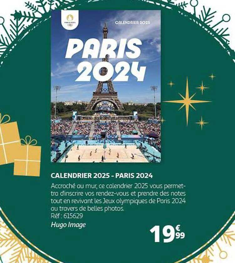 CALENDRIER 2025 - PARIS 2024