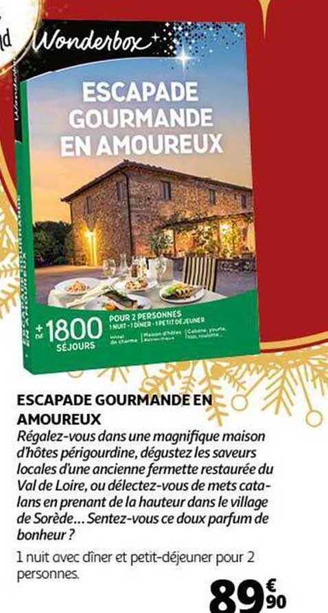 ESCAPADE GOURMANDE EN AMOUREUX