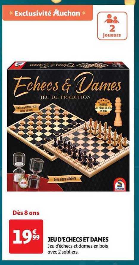 JEU D'ÉCHECS ET DAMES