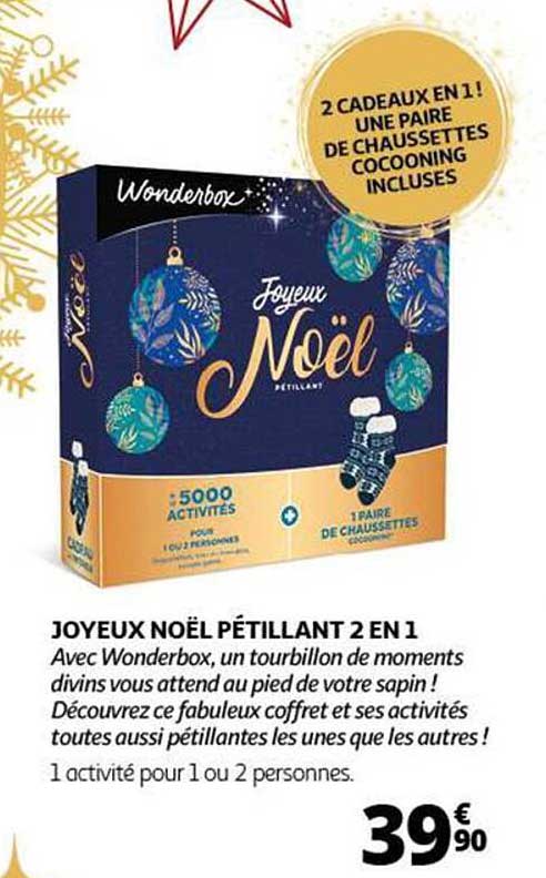 JOYEUX NOËL PÉTILLANT 2 EN 1