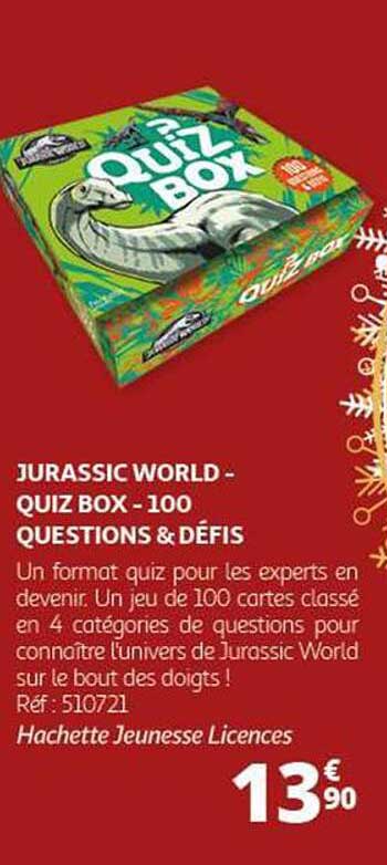 JURASSIC WORLD - QUIZ BOX - 100 QUESTIONS & DÉFIS