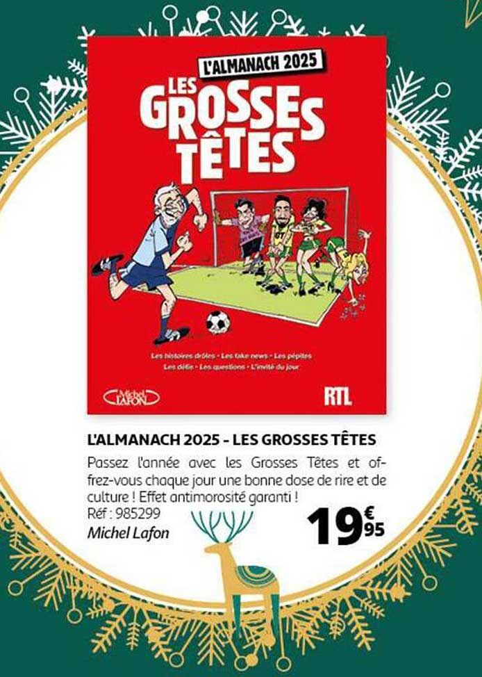 L'ALMANACH 2025 - LES GROSSES TÊTES