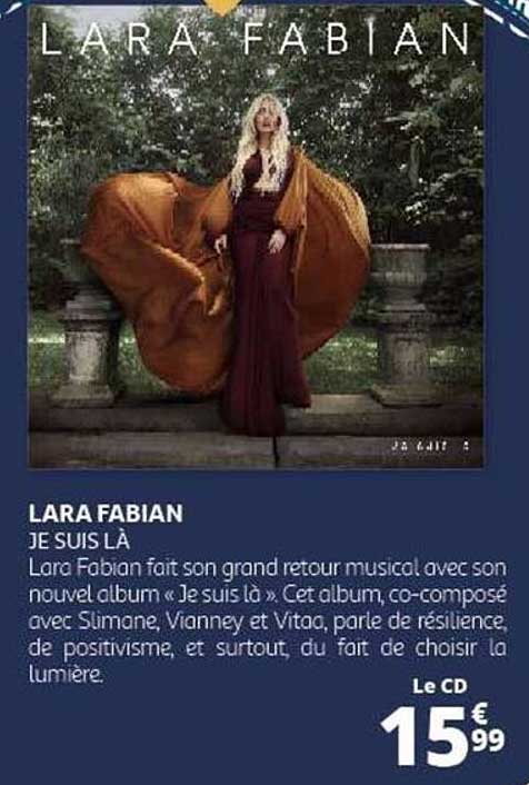 LARA FABIAN  
JE SUIS LÀ