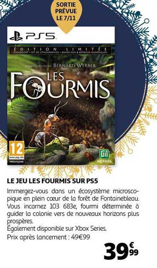 LE JEU LES FOURMIS SUR PS5