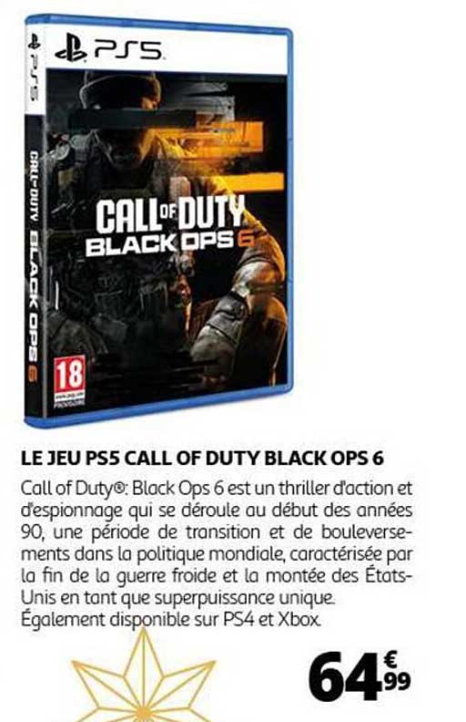 LE JEU PS5 CALL OF DUTY BLACK OPS 6