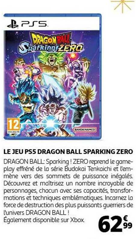 LE JEU PS5 DRAGON BALL SPARKING ZERO