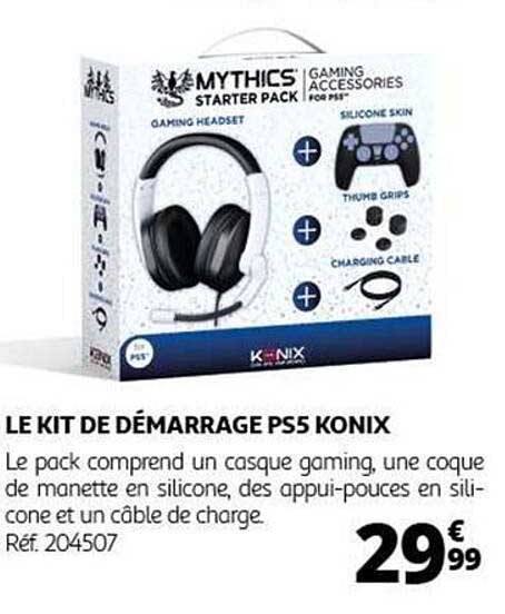 LE KIT DE DÉMARRAGE PS5 KONIX