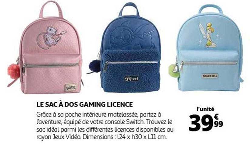 LE SAC À DOS GAMING LICENCE