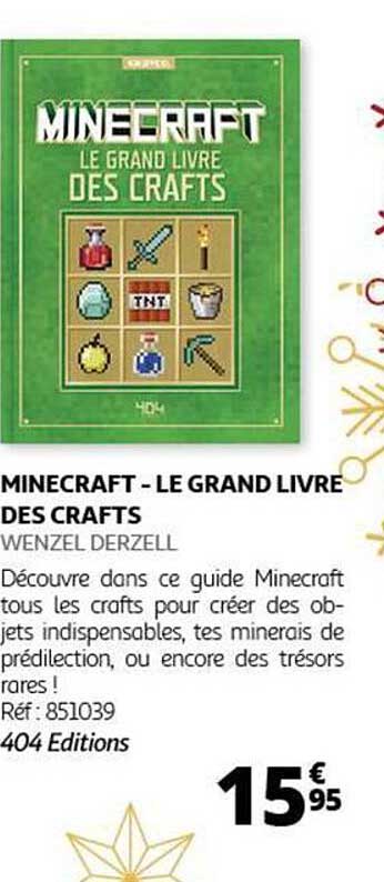 MINECRAFT - LE GRAND LIVRE DES CRAFTS