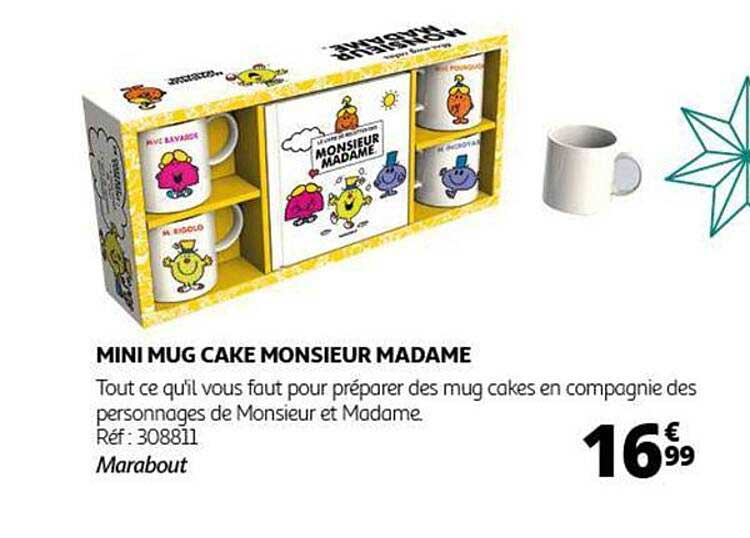 MINI MUG CAKE MONSIEUR MADAME