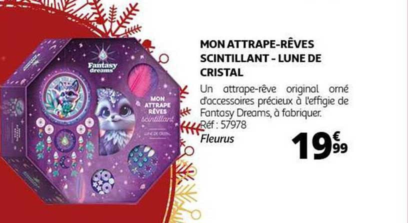 MON ATTRAPE-RÊVES SCINTILLANT - LUNE DE CRISTAL