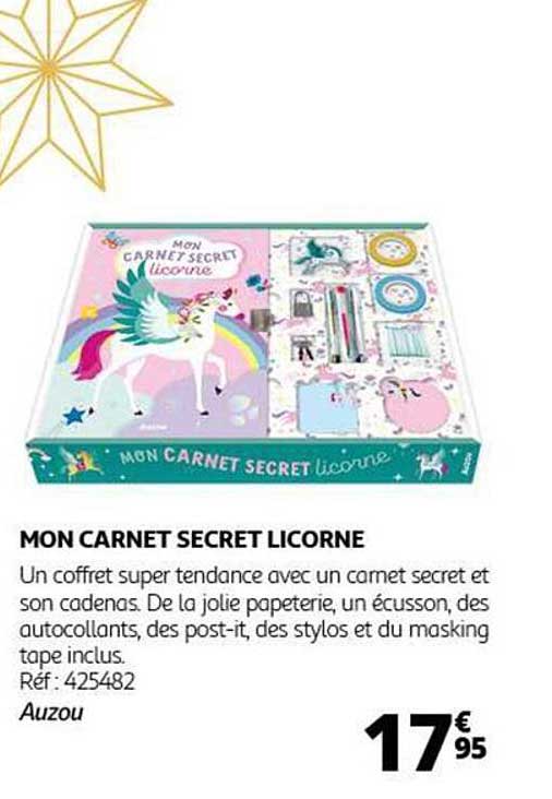 MON CARNET SECRET LICORNE