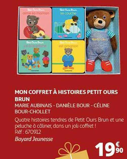 MON COFFRET À HISTOIRES PETIT OURS BRUN