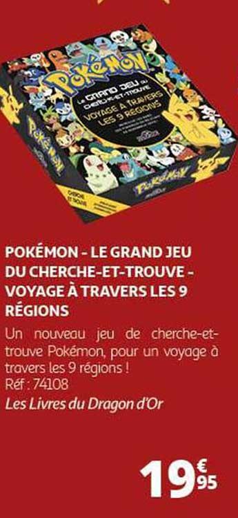 POKÉMON - LE GRAND JEU DU CHERCHE-ET-TROUVE - VOYAGE À TRAVERS LES 9 RÉGIONS