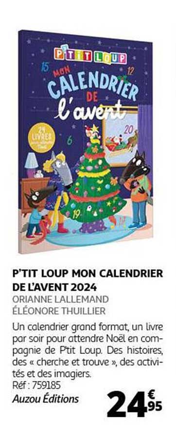 P'TIT LOUP MON CALENDRIER DE L'AVENT 2024