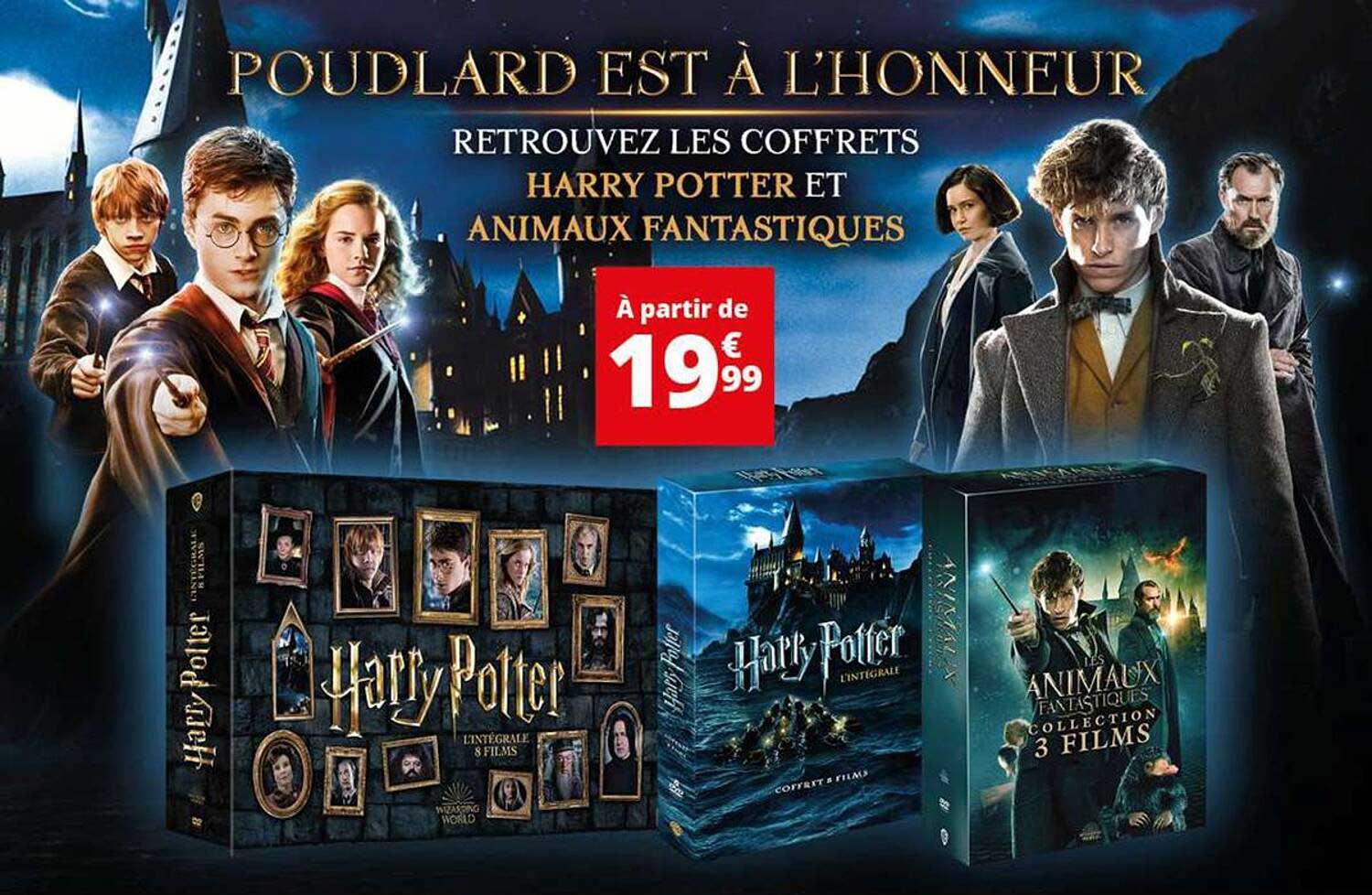 RETROUVEZ LES COFFRETS HARRY POTTER ET ANIMAUX FANTASTIQUES