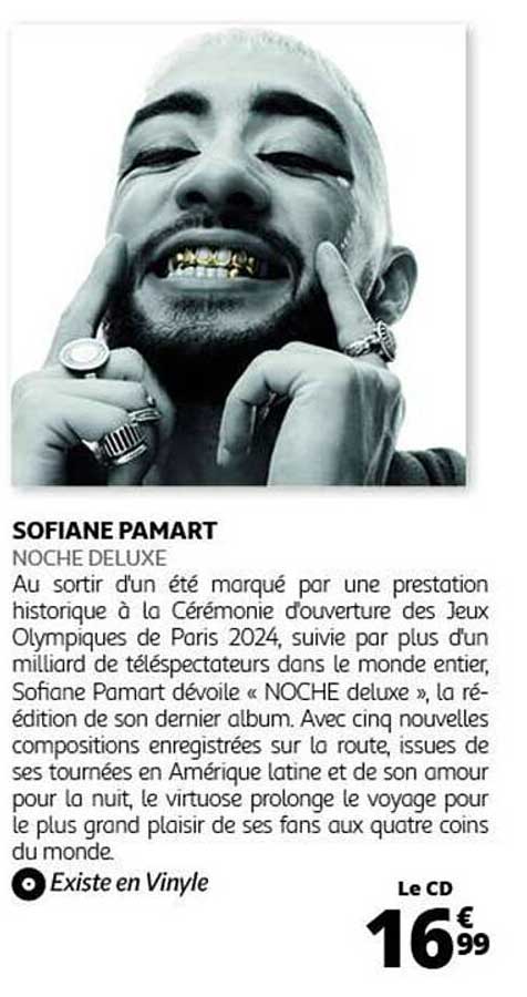 SOFIANE PAMART  
NOCHE DELUXE